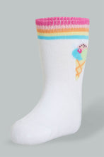 Load image into Gallery viewer, Redtag-Assorted-4-Pack-Socks-Full-Length-Infant-Girls-3 to 24 Months
