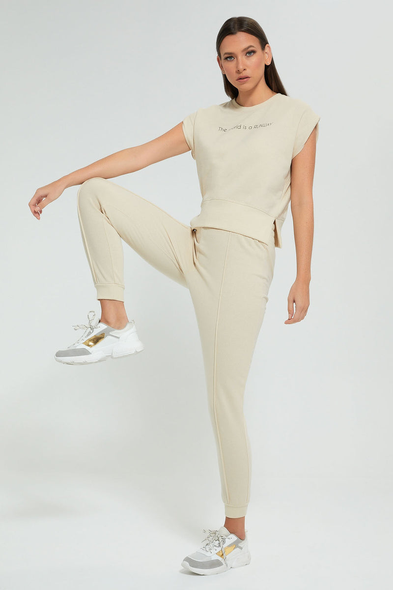 Redtag-Beige-Jogger-Pants-Celebrity-Trousers,-Colour:Beige,-Filter:Women's-Clothing,-New-In,-New-In-LDC,-Non-Sale,-S22A,-Section:Women,-TBL-Women's-