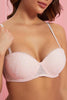 Redtag-Ivory/Dusty-Pink-Flock-Printed-Padded-Balconette-Bra-(2-Pack)-Balconette-Women's-