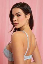 تنزيل الصورة على معرض الصور، Redtag-Pale-Blue/Peack-Jacquard-Plain-Padded-Balconette-Bra-(2-Pack)-Balconette-Women&#39;s-

