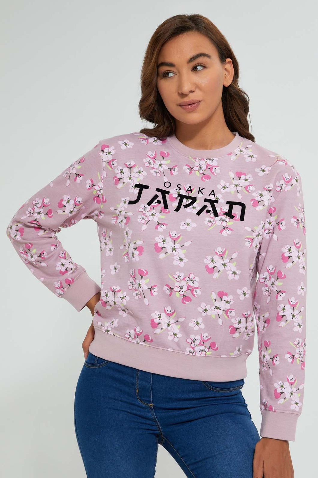 Redtag-Pink-Printed-Lurex-SweaT-Shirt-Sweatshirts-Women's-0