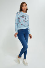 تنزيل الصورة على معرض الصور، Redtag-Mint-Printed-Lurex-SweaT-Shirt-Sweatshirts-Women&#39;s-0
