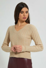 تنزيل الصورة على معرض الصور، Redtag-Cable-Knit-Pullover-Ponchos-Women&#39;s-
