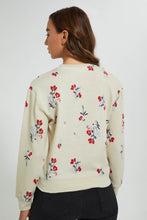 تنزيل الصورة على معرض الصور، Redtag-Olive-Printed-Lurex-SweaT-Shirt-Sweatshirts-Women&#39;s-0
