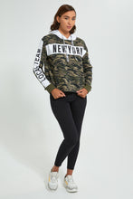 Load image into Gallery viewer, Redtag-Red-Printed-Hooded-SweaT-Shirt-Sweatshirts-Women&#39;s-0
