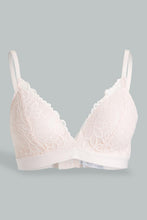 Load image into Gallery viewer, Redtag-Sage/Pale-Pink-Plain-Lace-Padded-Non-Wired-Bra-(2-Pack)-Padded-Non-Wired-Women's-
