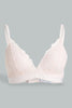 Redtag-Sage/Pale-Pink-Plain-Lace-Padded-Non-Wired-Bra-(2-Pack)-Padded-Non-Wired-Women's-