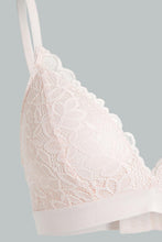 Load image into Gallery viewer, Redtag-Sage/Pale-Pink-Plain-Lace-Padded-Non-Wired-Bra-(2-Pack)-Padded-Non-Wired-Women's-
