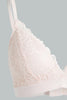 Redtag-Sage/Pale-Pink-Plain-Lace-Padded-Non-Wired-Bra-(2-Pack)-Padded-Non-Wired-Women's-