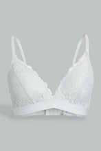 Load image into Gallery viewer, Redtag-Sage/Pale-Pink-Plain-Lace-Padded-Non-Wired-Bra-(2-Pack)-Padded-Non-Wired-Women's-

