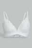 Redtag-Sage/Pale-Pink-Plain-Lace-Padded-Non-Wired-Bra-(2-Pack)-Padded-Non-Wired-Women's-