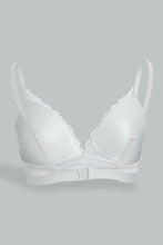 Load image into Gallery viewer, Redtag-Sage/Pale-Pink-Plain-Lace-Padded-Non-Wired-Bra-(2-Pack)-Padded-Non-Wired-Women's-
