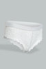 Redtag-Sage/Pale-Pink-Plain-Lace-Boyleg-Brief-(2-Pack)-Briefs-Boyleg-Women's-