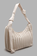 Load image into Gallery viewer, Redtag-Beige-Pleats-Embellished-Cross-Body-Bag-Cross-Body-Bags-Women-
