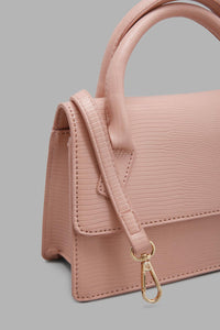 Redtag-Pink-Crossbody-With-Textured-Colour:Pale-Pink,-Filter:Women's-Accessories,-New-In,-New-In-Women-ACC,-Non-Sale,-W21B,-Women-Handbags-Women-