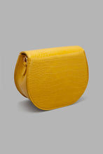 Load image into Gallery viewer, Redtag-Mustard-Crossbody-Croco-Textured-Colour:Mustard,-Filter:Women&#39;s-Accessories,-New-In,-New-In-Women-ACC,-Non-Sale,-W21B,-Women-Handbags-Women-
