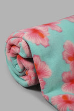 تنزيل الصورة على معرض الصور، Redtag-Teal-Floral-Printed-Single-Fleece-Blanket-0,-Colour:Teal,-Filter:Home-Bedroom,-HMW-BED-Blankets,-New-In,-New-In-HMW-BED,-Non-Sale,-S22A,-Section:Homewares-Home-Bedroom-
