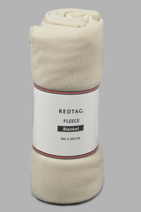 Redtag-Beige-Fleece-Single-Blanket-0,-Colour:Beige,-Filter:Home-Bedroom,-HMW-BED-Blankets,-New-In,-New-In-HMW-BED,-Non-Sale,-S22A,-Section:Homewares-Home-Bedroom-