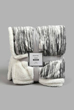Load image into Gallery viewer, Redtag-Grey-Reversible-Textured-Blanket-(Single-Size)-Blankets-Home-Bedroom-

