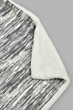تنزيل الصورة على معرض الصور، Redtag-Grey-Reversible-Textured-Blanket-(Double-Size)-Blankets-Home-Bedroom-

