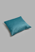 Load image into Gallery viewer, Redtag-Teal-Pinsonic-Velvet-Floor-Cushion-Floor-Cushions-Home-Bedroom-
