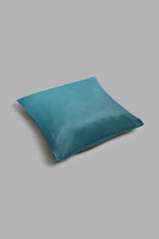 Load image into Gallery viewer, Redtag-Teal-Pinsonic-Velvet-Floor-Cushion-Floor-Cushions-Home-Bedroom-
