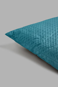 Redtag-Teal-Pinsonic-Velvet-Floor-Cushion-Floor-Cushions-Home-Bedroom-