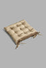 Redtag-Beige-Velvet-Chair-Pad-Chairpads-Home-Bedroom-