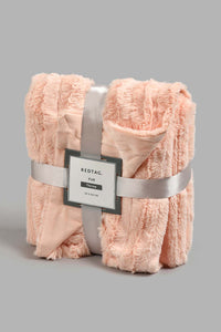 Redtag-Pink-Faux-Fur-Cushion-Throws-Home-Bedroom-