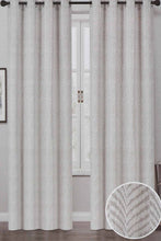 Load image into Gallery viewer, Redtag-Beige-2-Piece-Geometric-Jacquard-Curtain-Pair-With-Lining-Curtains-Home-Bedroom-
