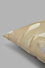 Load image into Gallery viewer, Redtag-Beige-Leaf-Jacquard-Cushion-Cushions-Home-Bedroom-
