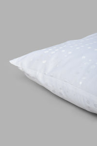 Redtag-White-Dots-Jacquard-Cushion-Cushions-Home-Bedroom-