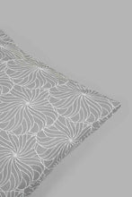 Load image into Gallery viewer, Redtag-Grey-Floral-Jacquard-Cushion-Cushions-Home-Bedroom-
