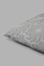 Load image into Gallery viewer, Redtag-Grey-Floral-Jacquard-Cushion-Cushions-Home-Bedroom-
