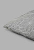 Redtag-Grey-Floral-Jacquard-Cushion-Cushions-Home-Bedroom-