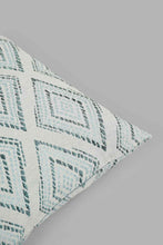 تنزيل الصورة على معرض الصور، Redtag-Green-Geometric-Jacquard-Cushion-Cushions-Home-Bedroom-
