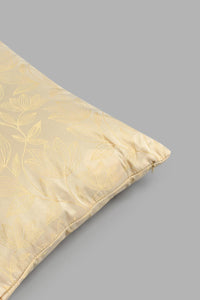 Redtag-Beige-Floral-Jacquard-Cushion-Cushions-Home-Bedroom-