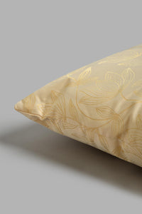 Redtag-Beige-Floral-Jacquard-Cushion-Cushions-Home-Bedroom-
