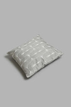 Load image into Gallery viewer, Redtag-Grey-Geometric-Jacquard-Cushion-Cushions-Home-Bedroom-
