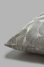 Load image into Gallery viewer, Redtag-Grey-Geometric-Jacquard-Cushion-Cushions-Home-Bedroom-
