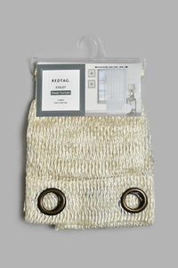 Redtag-Beige-1-Piece-Net-Pattern-Sheer-Curtain-Curtains-Home-Bedroom-