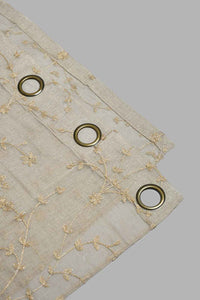 Redtag-Beige-1-Piece-Floral-Sheer-Curtain-Curtains-Home-Bedroom-