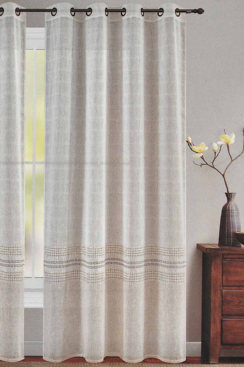 Redtag-Ivory-1-Piece-Net-Pattern-Sheer-Curtain-Curtains-Home-Bedroom-
