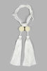 Redtag-Ivory-Curtain-Tie-Back-With-Pearl-Tassels-Colour:Ivory,-Filter:Home-Bedroom,-HMW-BED-Tie,-New-In,-New-In-HMW-BED,-Non-Sale,-S22A,-Section:Homewares-Home-Bedroom-