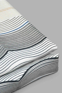 Redtag-Assorted-Single-Geometric-Print-Flat-Sheet-Set-(2-Piece)-Flat-Sheets-Home-Bedroom-