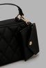 Redtag-Black-Crossbody-With-Quilting-And-Small-Pouch-Cross-Body-Bags-Women-