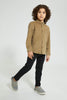 Redtag-Olive-Long-Sleeve-Corduroy-Shirt-Casual-Shirts-Boys-2 to 8 Years