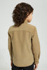 Redtag-Olive-Long-Sleeve-Corduroy-Shirt-Casual-Shirts-Boys-2 to 8 Years
