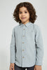 Redtag-Grey-Long-Sleeve-Corduroy-Shirt-Casual-Shirts-Boys-2 to 8 Years