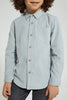 Redtag-Grey-Long-Sleeve-Corduroy-Shirt-Casual-Shirts-Boys-2 to 8 Years